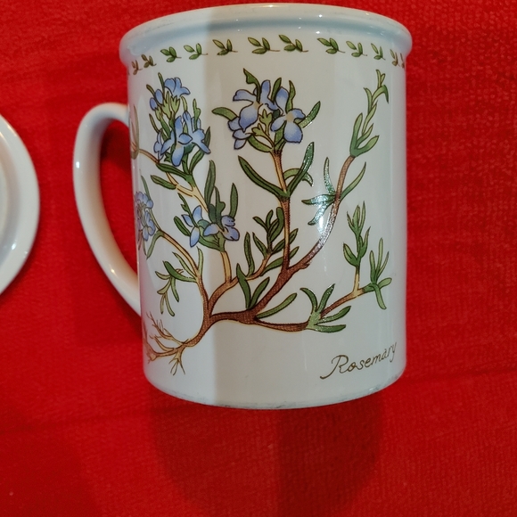 🌟 Porcelain Tea Coffee Mug with Matching Lid - Picture 3 of 5